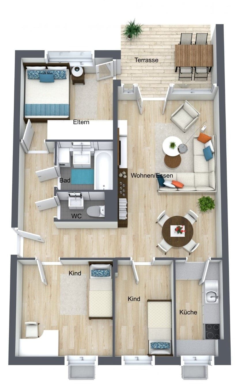 Grundriss – 3D-Ansicht