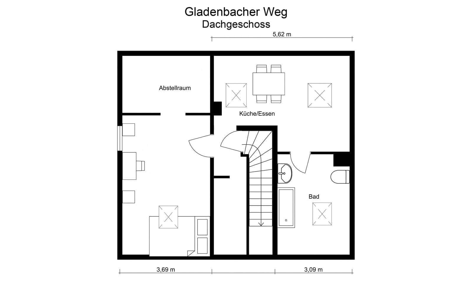 Grundriss Dachgeschoss
