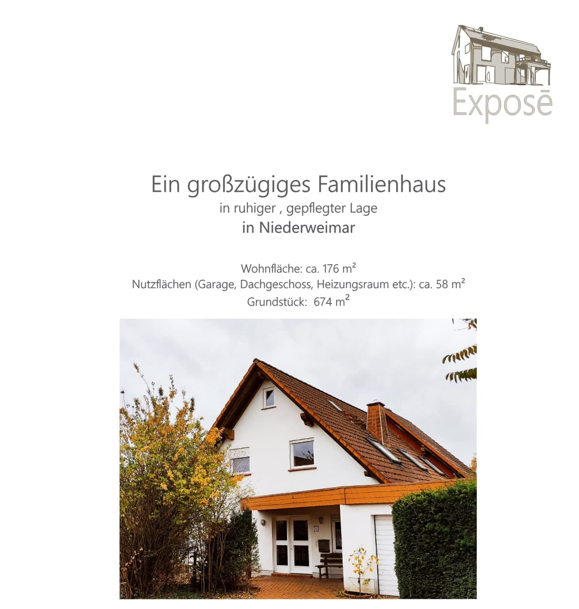 Großzügiges Familienhaus in ruhiger Lage in Niederweimar