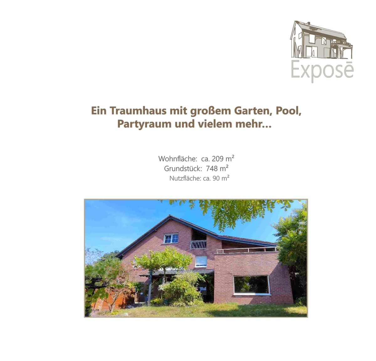 Traumhaus mit großem Garten und Pool in Wilsbach